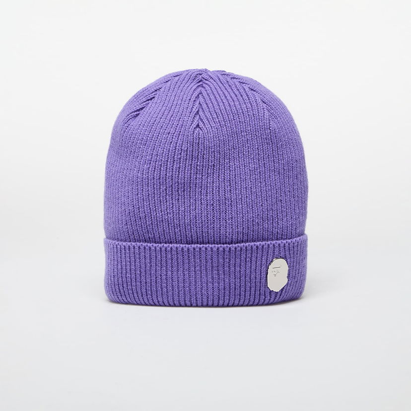 Beanie BAPE One Point Knit Beanie Lilla | 001HTK801304M PUR
