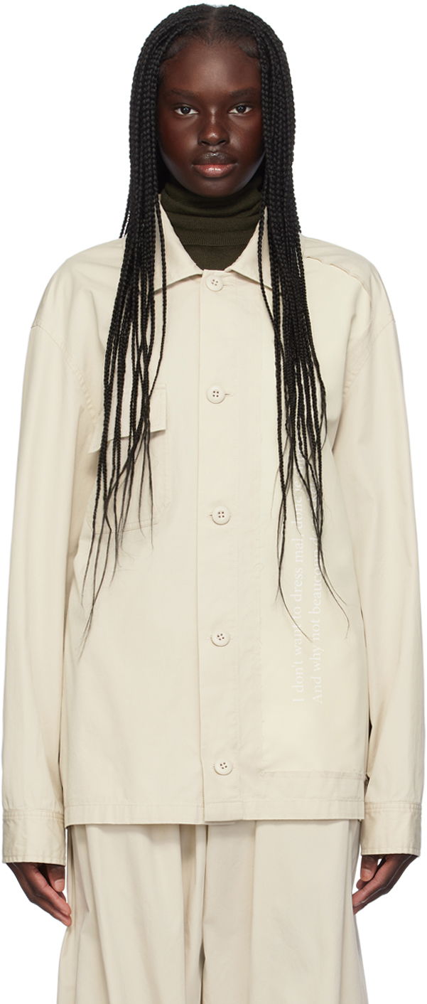 Skjorte Maison Margiela Paneled Jacket Beige | SH0AM0023 M35148