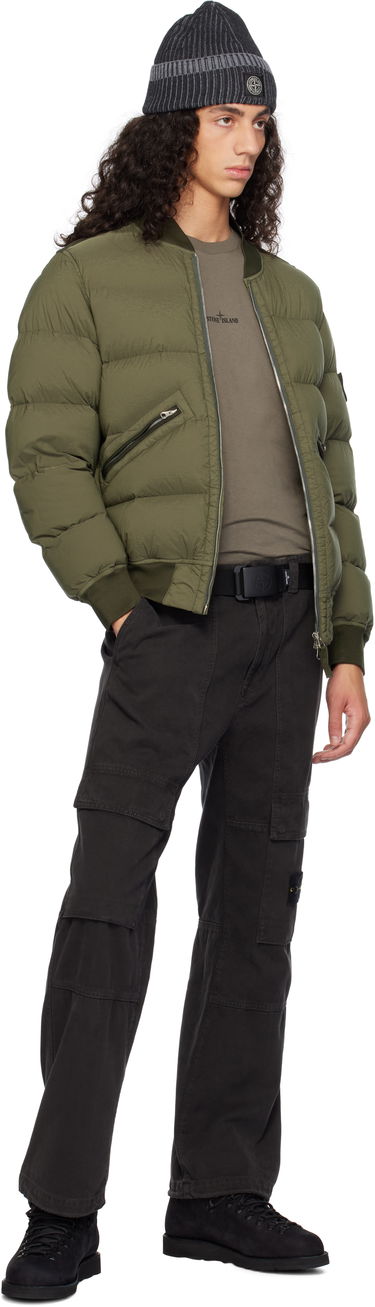Bomberjakke Stone Island Stone Island Quilted Down Bomber Jacket Grøn | 811540228, 4