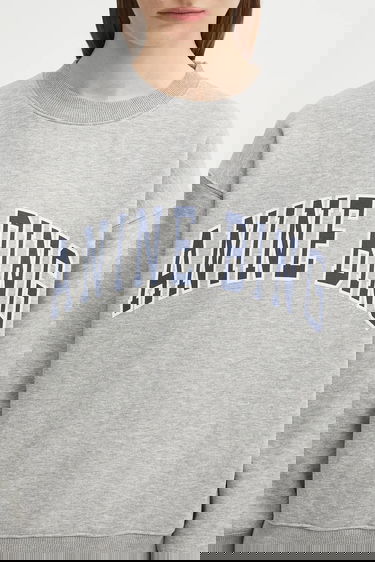 Sweatshirt Anine Bing Anine Bing Spencer Graphic Sweatshirt Grå | A.08.11531, 3