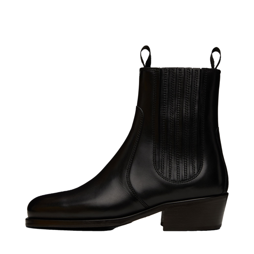 Sneakers og sko LEMAIRE Chelsea Leather Boots Sort | FO0121 LL0106