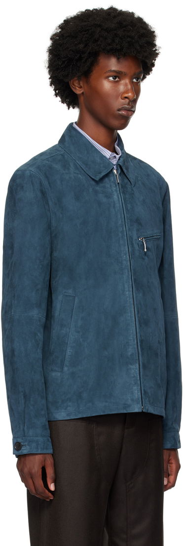 Jakke Paul Smith PS Paul Smith Zip Suede Jacket Blå | M2R-022ZL-N21985-76, 1