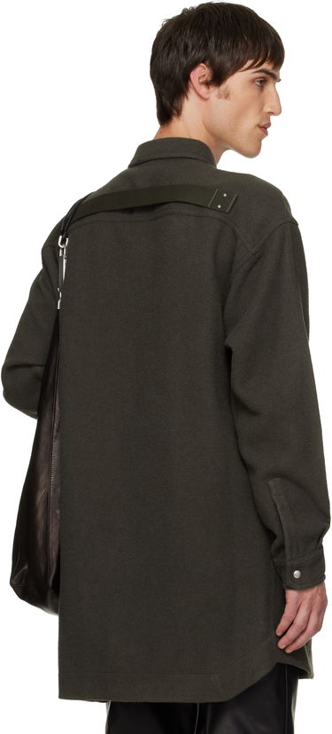 Skjorte Rick Owens Concordians Oversized Outershirt Grøn | RU02E1739 WBD, 2