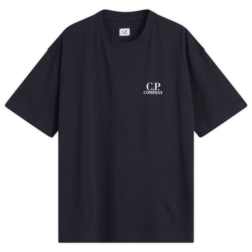 T-shirt C.P. Company Logo Print T-Shirt Sort | 19CMTS103A-005100W-888
