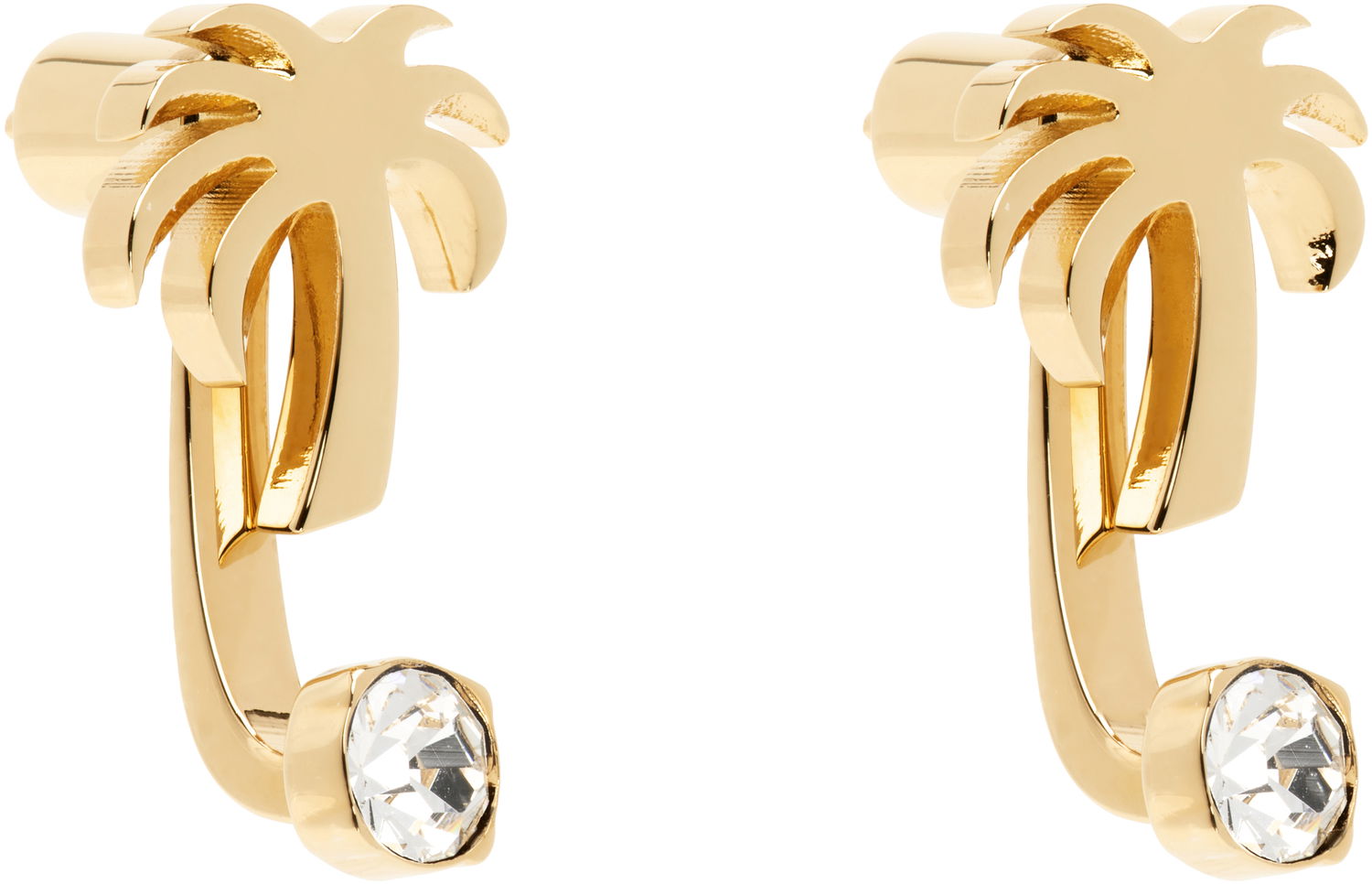 Øreringe Palm Angels Palm Angels Palm Crystal Drop Earrings Metalisk | PWOD037S25MAT0017679, 1