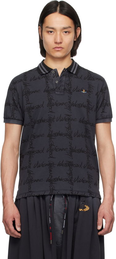 Polo skjorte Vivienne Westwood Vivienne Westwood Classic Signature Polo Grå | 2H01000I-J008T-, 0