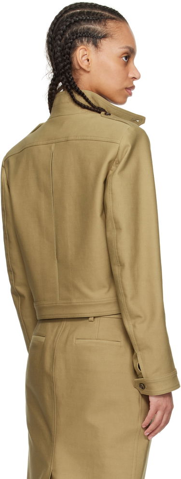 Jakke Tom Ford TOM FORD Cropped Safari Jacket Beige | CS1267-FAX1402, 2