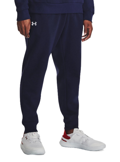 Bukser Under Armour Rival Fleece Mørkeblå | 1379774-410