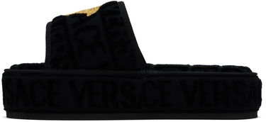 Tøj Versace Versace 'Versace' Allover Slippers Sort | ZSL000003_ZCOSP052, 2