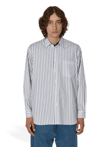 Skjorte Comme des Garçons Woven Stripe Shirt Hvid | FZ-B115-PER  119
