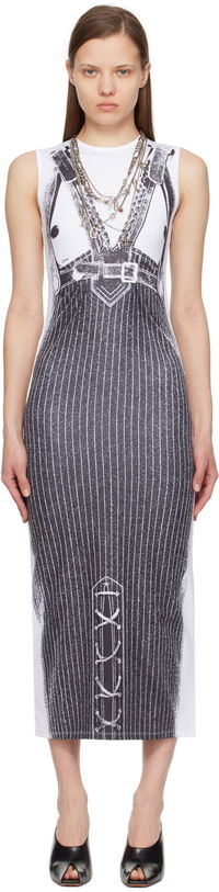 Jean Paul Gaultier 'Trompe L'oeil' Print Sleeveless Maxi Dress