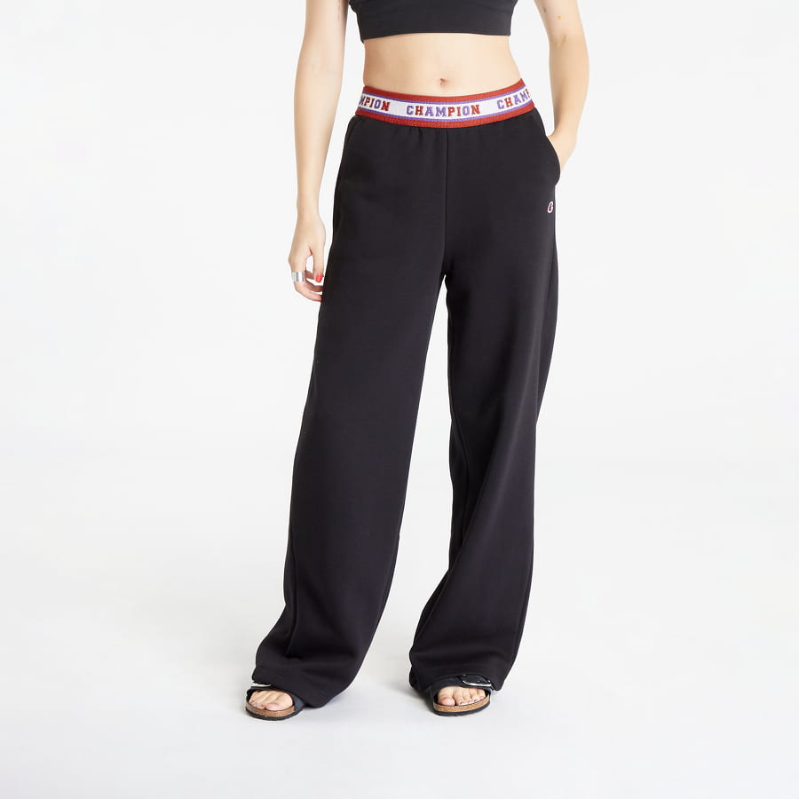 Bukser Champion Wide Leg Pants Sort | 116634 CHA KK001, 0