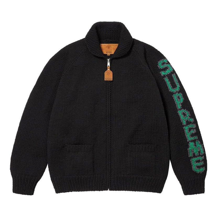 Sweater Supreme Camacho Cowichan Knit Zippered Cardigan Sort | SUP-FW23-248