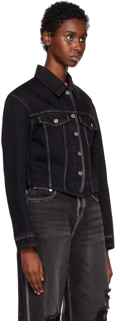 Jakke We11done We11done V-Line Denim Jacket Sort | WD-DJ3-22-330-W-BK, 1