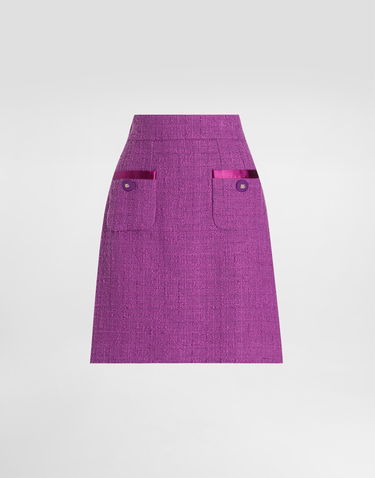 Nederdel Dolce & Gabbana Dolce & Gabbana Rachel Tweed Skirt Lilla | F4C0VTFMTACF0571, 0