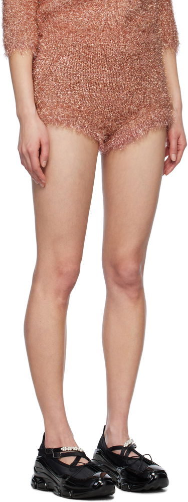 Shorts Simone Rocha Simone Rocha Tinsel Knit Shorts Lyserød | PRMK3 0664, 1
