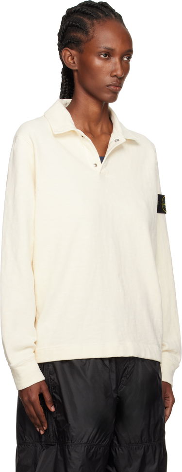 Polo skjorte Stone Island Stone Island Brushed Cotton Jersey Polo Hvid | K2S15 6100054 S0238, 1
