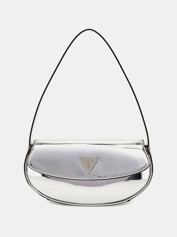 Skuldertaske GUESS Arnela Mini Mirror Shoulder Bag Metalisk | HWMY9496780, 0