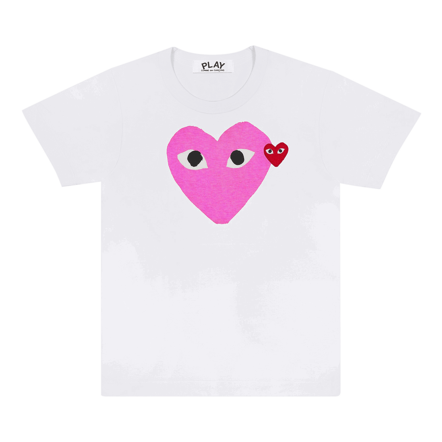 T-shirt Comme des Garçons PLAY Colored Heart T-Shirt Hvid | AZ T105 051 4, 0