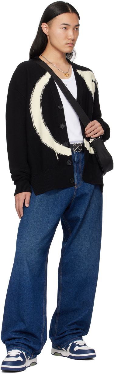 Jeans Off-White Off-White Loose Fit Jeans Blå | OMYA180C99DEN0024400, 4