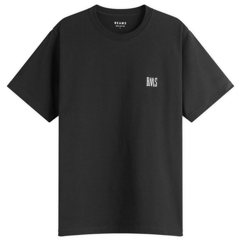 T-shirt BEAMS BMS Logo T-Shirt, Size Large Sort | 1104-1321-803-19