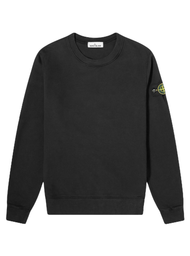 Sweater Stone Island Garment Dyed Crewneck Sort | 751563020-V0029