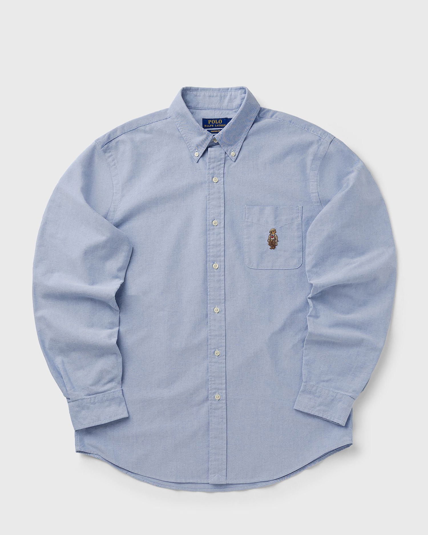 Skjorte Polo by Ralph Lauren Polo Bear Custom Fit Long Sleeve Button-Down Shirt Blå | 710P00577001, 0