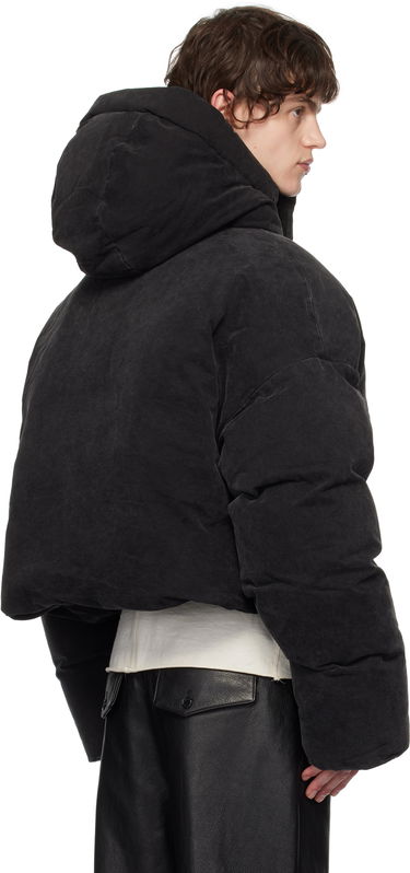 Puffer jakke Entire Studios Puffer Down Jacket With Hood Sort | ES2396IR, 2