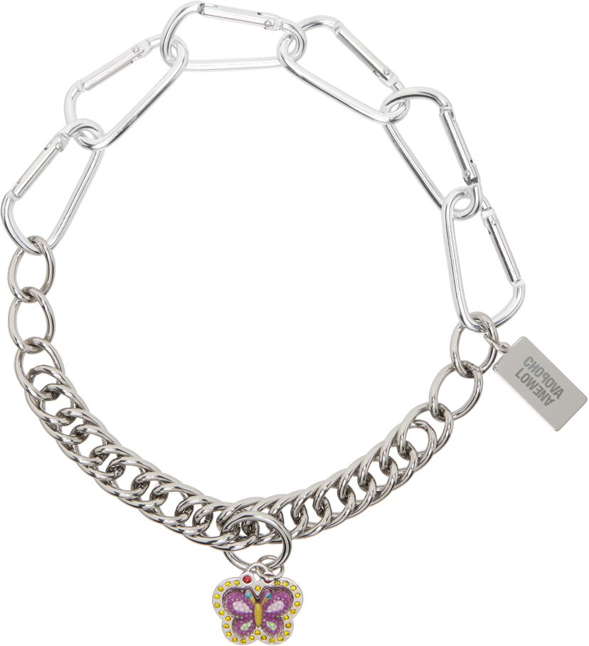 Halskæde Chopova Lowena Chopova Lowena B Fly Carabiner Necklace Metalisk | 6558
