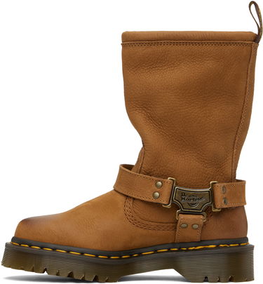 Tøj Dr. Martens Anistone Hi Leather Biker Boots Brun | 41644200, 2