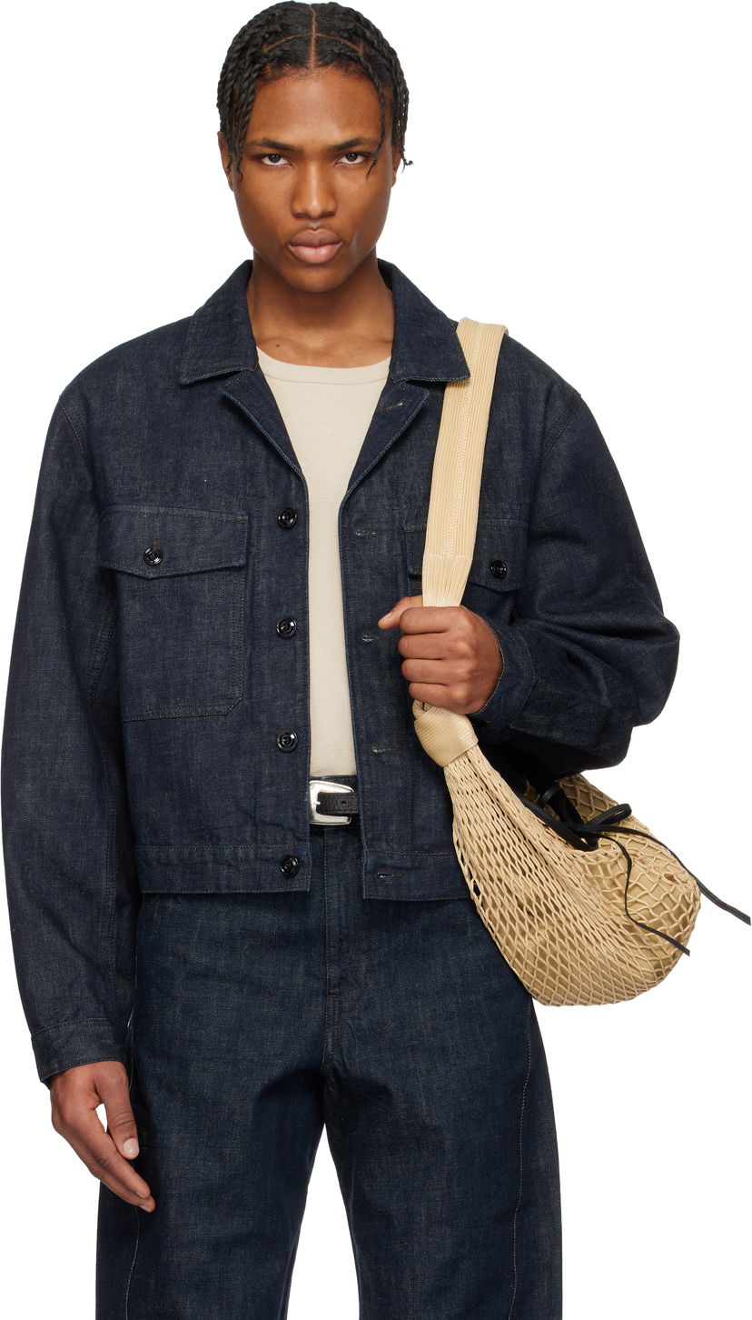 Skuldertaske LEMAIRE Lemaire Trucker Denim Jacket Beige | OW1142 LD068
