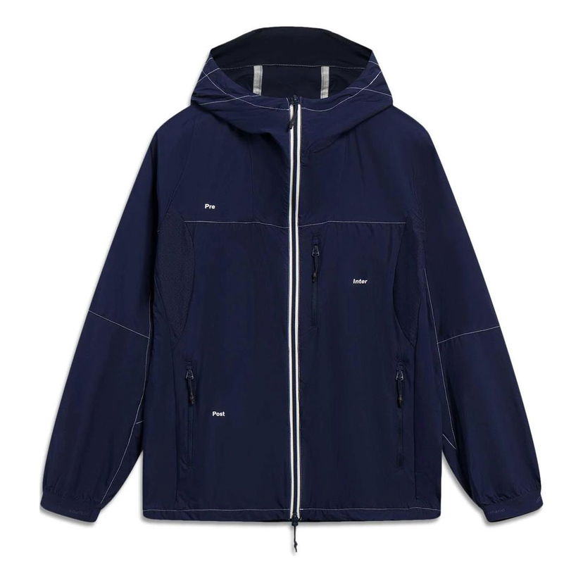 Vindjakke Li-Ning Soulland Logo Windbreaker Jacket Mørkeblå | AFDSC79-1