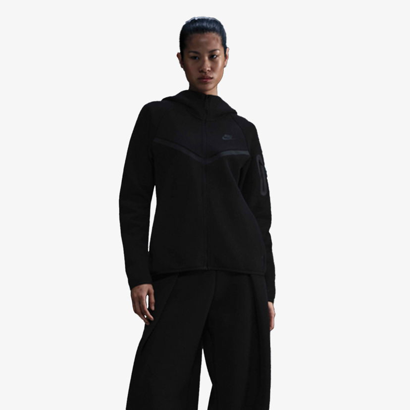 Sweatshirt Nike Tech Fleece Full-Zip Hoodie Sort | HV6747-010