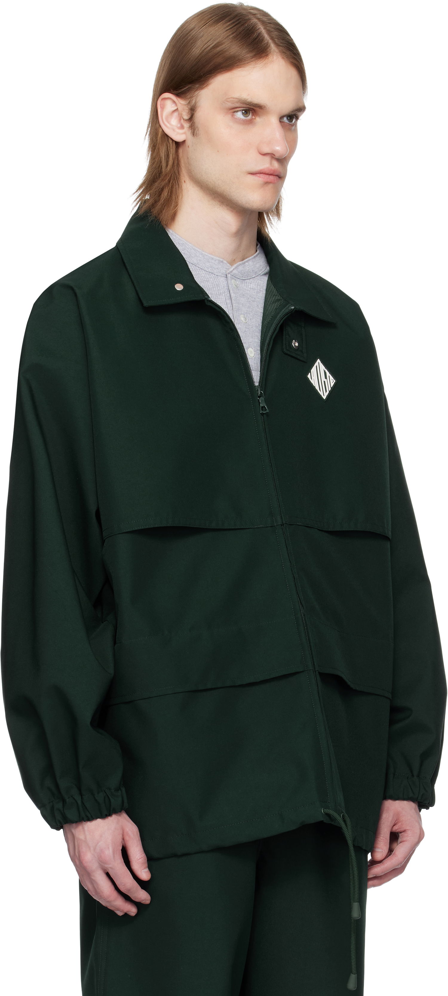 Vindjakke Lacoste Lacoste Runway Canvas Track Jacket Grøn | BH6740, 1