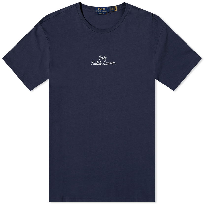 T-shirt Polo by Ralph Lauren Chain Stitch Logo T-Shirt Mørkeblå | 710936585003