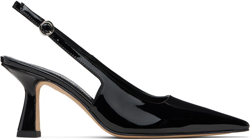 Tilbehør Aeyde Aeyde Fernanda Slingback Heels Sort | A12-PU-ISOSS75ST-223-800-048