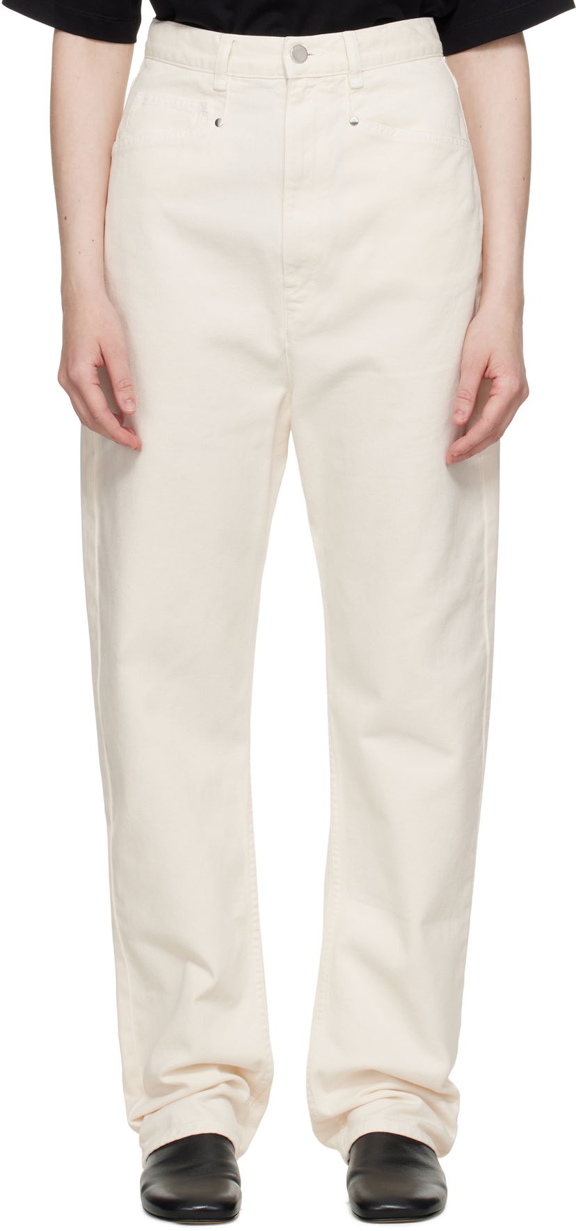 Jeans LEMAIRE Lemaire Dropped Crotch Jeans Hvid | PA1199 LD1034