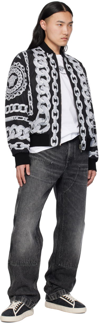 Bomberjakke Versace Versace Medusa Chains Reversible Bomber Jacket Sort | 1018824_1A13441, 4