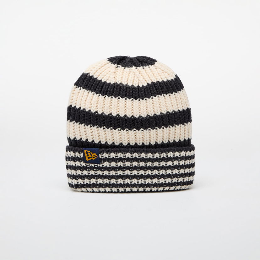 Beanie New Era Knit Medium Stripe Beanie Navy/ Light Cream Universal Mørkeblå | 60565460