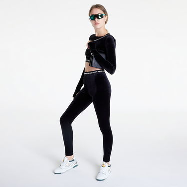 Crop top Versace Velvet Stretch T-Shirt Sort | 73HAH218J0008899, 2