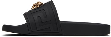 Sneakers og sko Versace Versace 'La Medusa' Slides Sort | 1020535_1A15481, 2