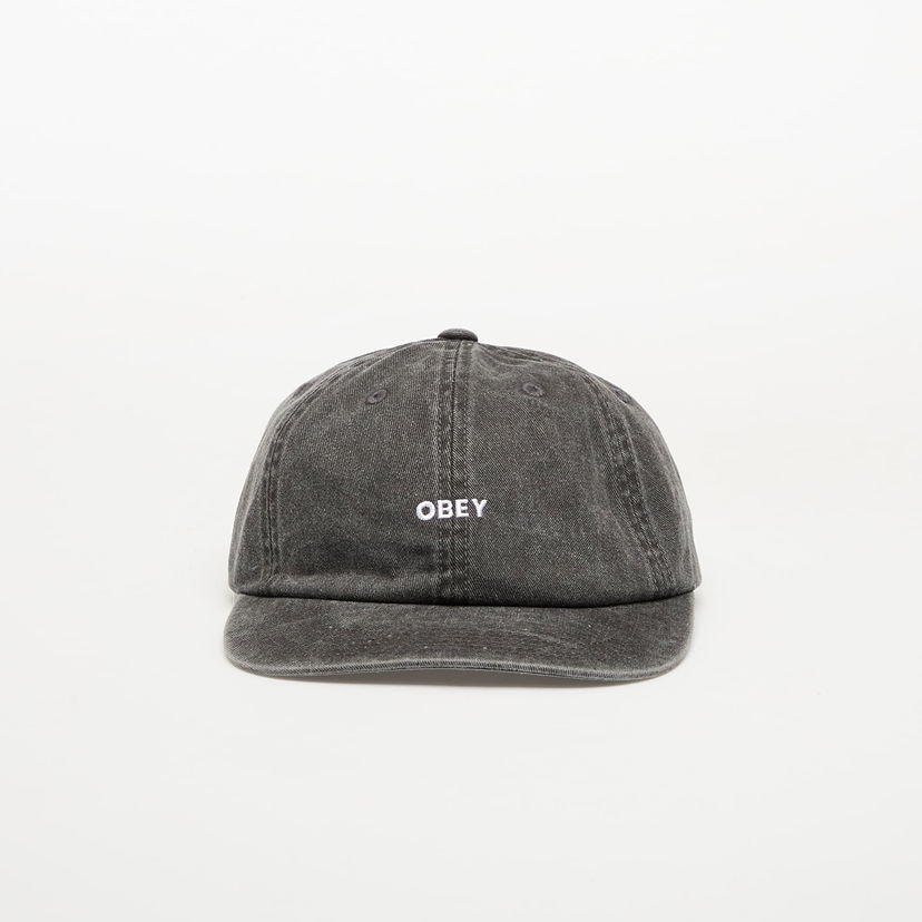 Kasket OBEY OBEY Pigment Bold 6 Panel Strapback Cap Sort | 100580418-BLK