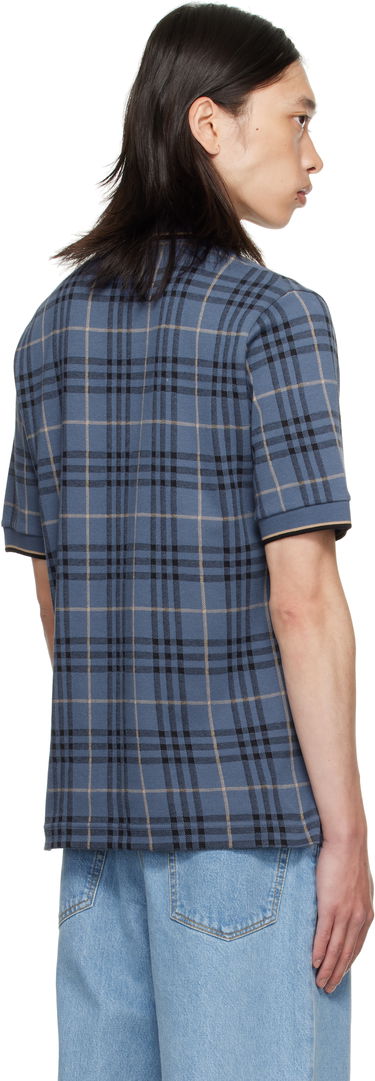 Polo skjorte Burberry Burberry Check Cotton Polo Blå | 8110104, 2
