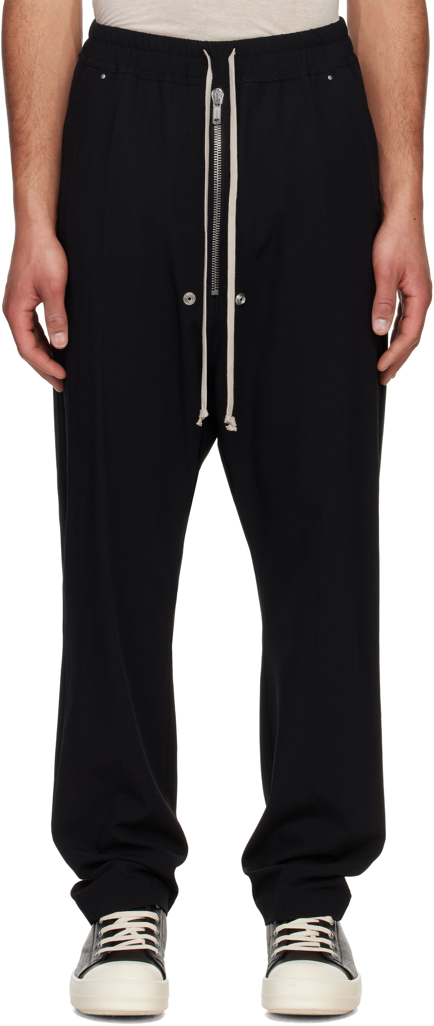 Bukser Rick Owens Rick Owens Hollywood Bela Trousers Sort | RU01E5361 WLP, 0