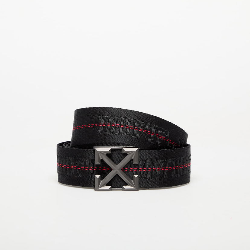 Bælter Off-White Tape Arrow Belt 35Mm Sort | OMRB14BC99FAB0021000