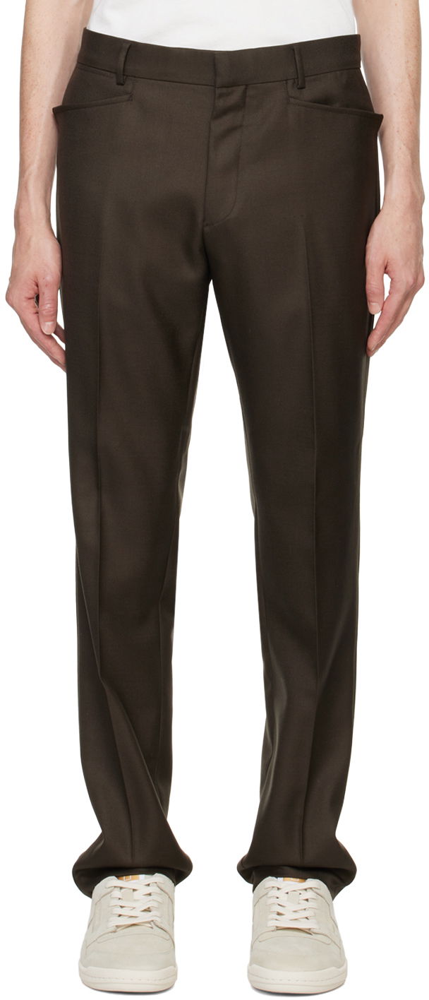 Bukser Tom Ford Brown Atticus Western Pocket Trousers Sort | PLAW01-WMS22