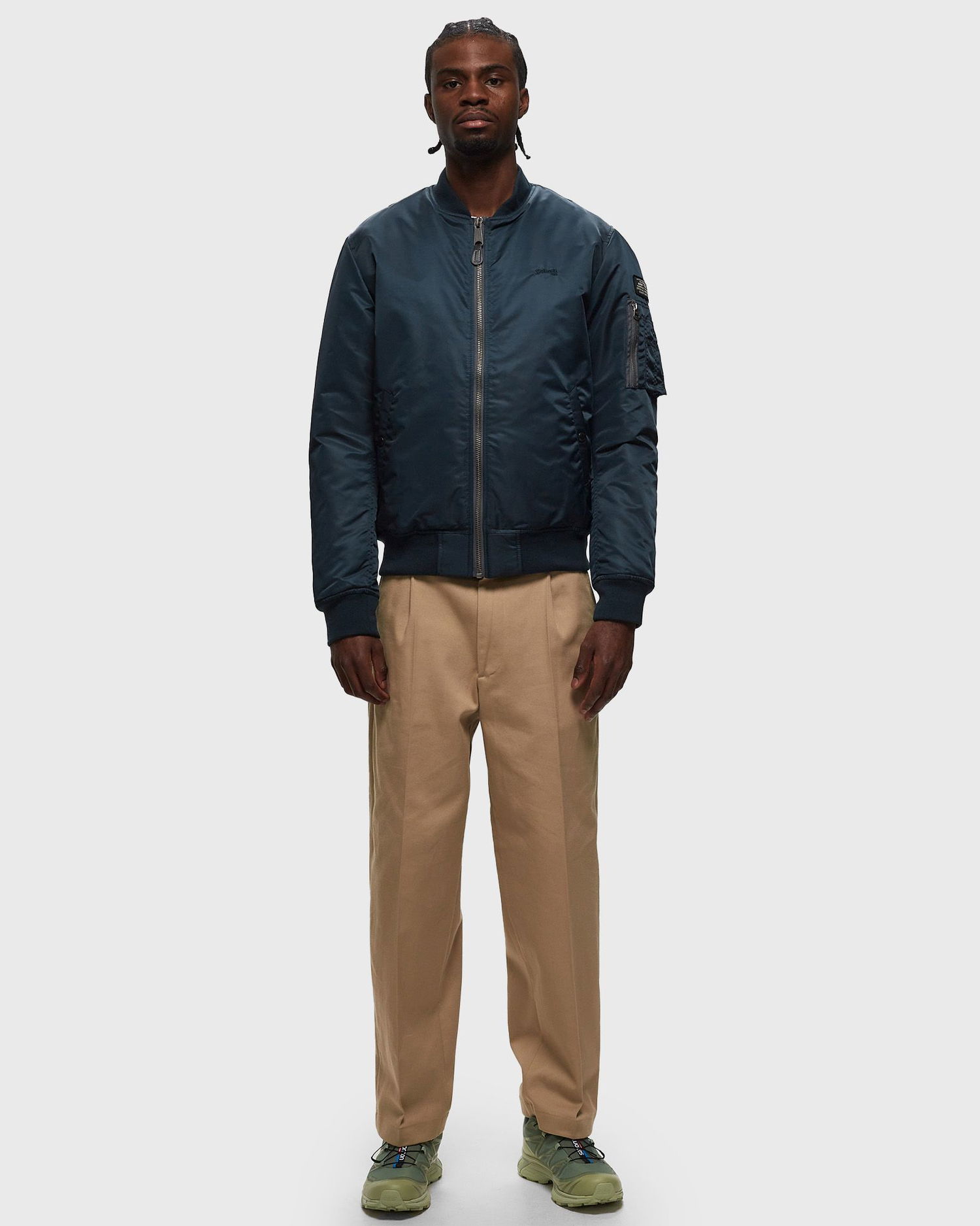 Bomberjakke Schott NYC BOMBER JACKET Mørkeblå | AIRFORCERS-NAVY, 1
