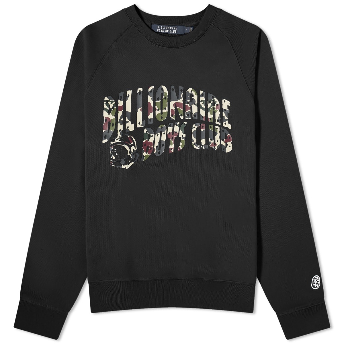 Sweatshirt BILLIONAIRE BOYS CLUB Duck Camo Arch Logo Crew Sweat Sort | B23428-BLK, 0