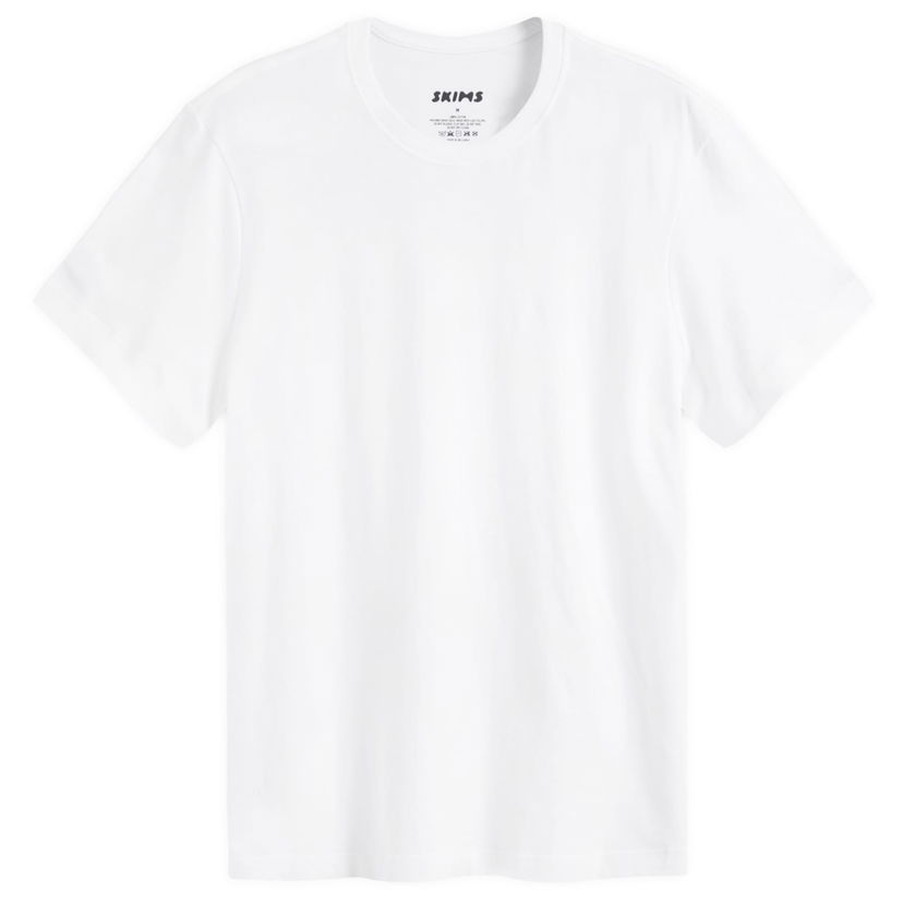 T-shirt SKIMS Classic T-Shirt Hvid | TP-TSH-5701M-CH