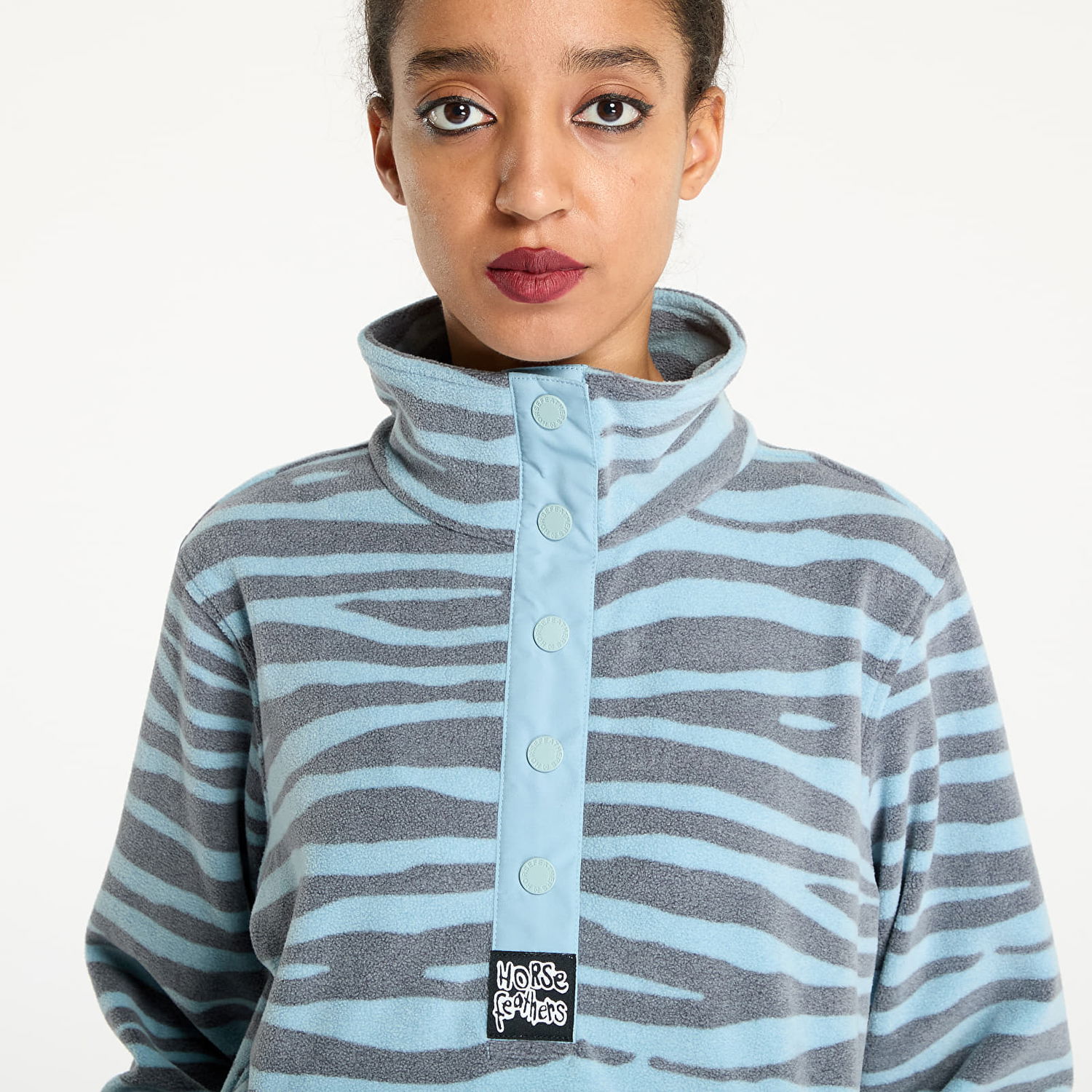 Sweatshirt Horsefeathers Melia Sweatshirt Zebra M Turkis | TW040B, 1